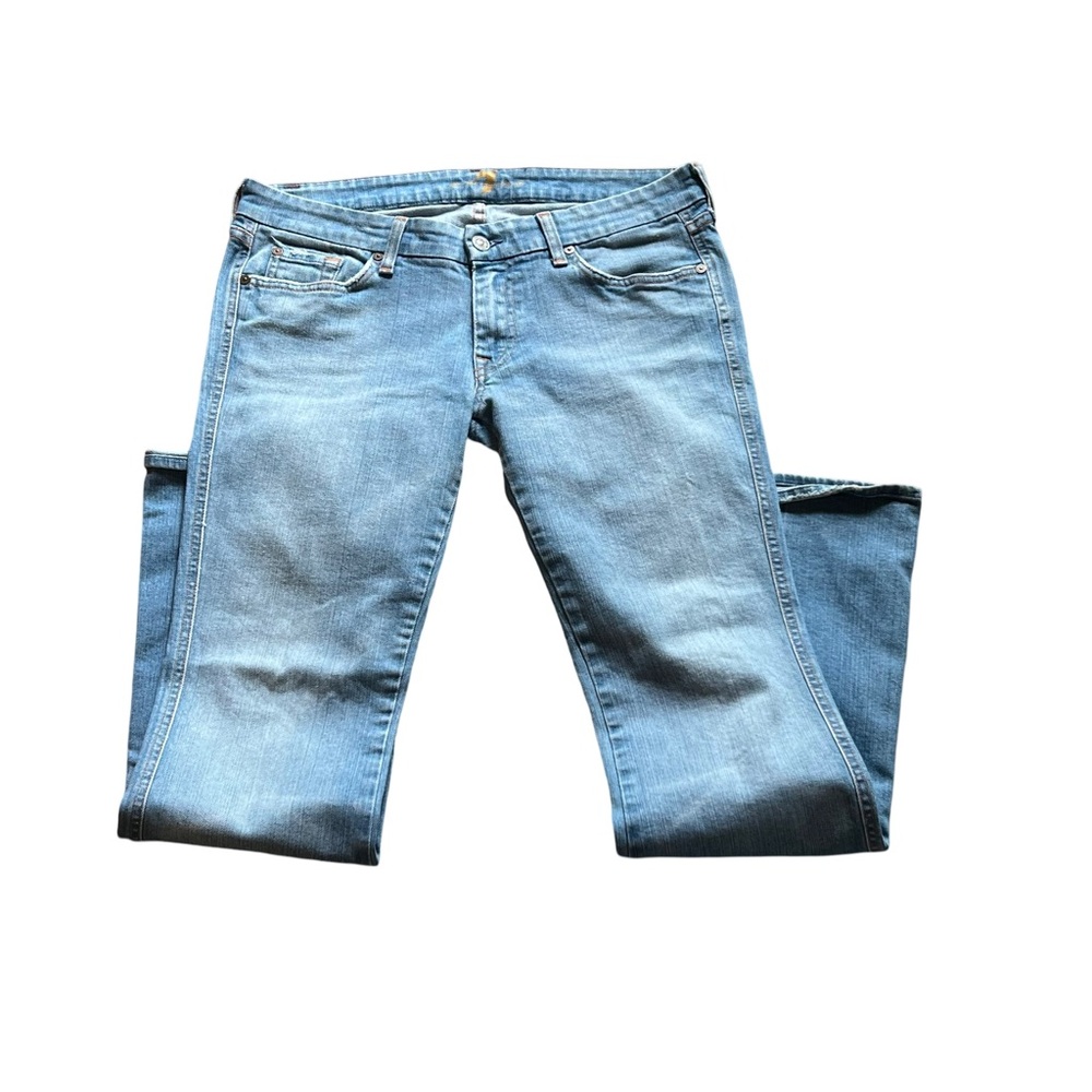 Seven for all mankind low waisted flare jeans size 32”